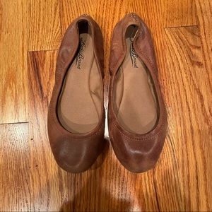 Lucky Brand brown leather ballet flats